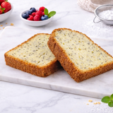 Tranche cake citron pavot