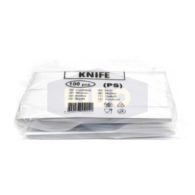 Couteaux plastique gris (x50)