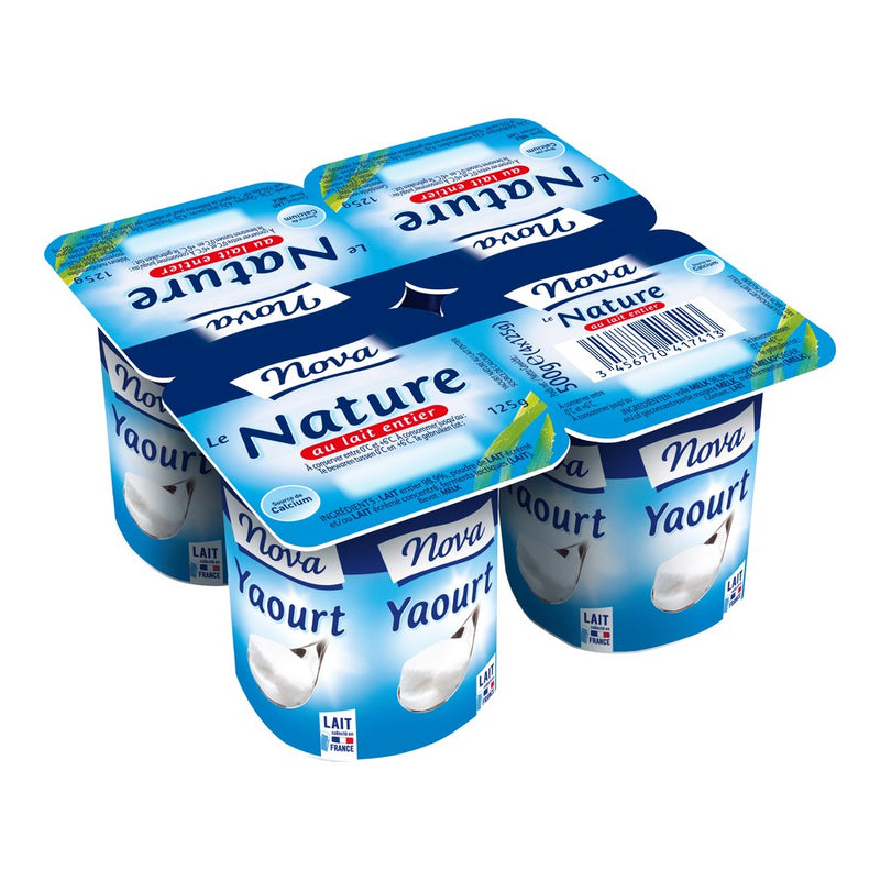 Yaourt nature Nova (4 x 125 g)