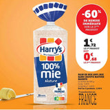 Pain de mie Harry's sans croûte 500 g